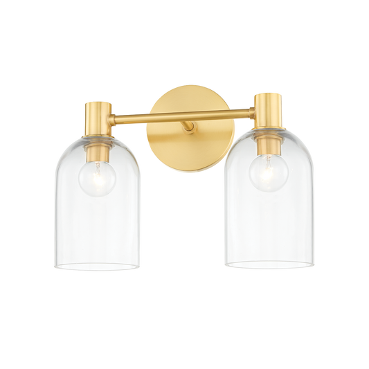 Paisley Vanity Light - 2-Light - Aged Brass - Mitzi H678302-AGB