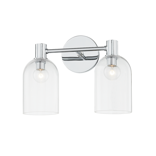 Paisley Vanity Light - 2-Light - Polished Chrome - Mitzi H678302-PC