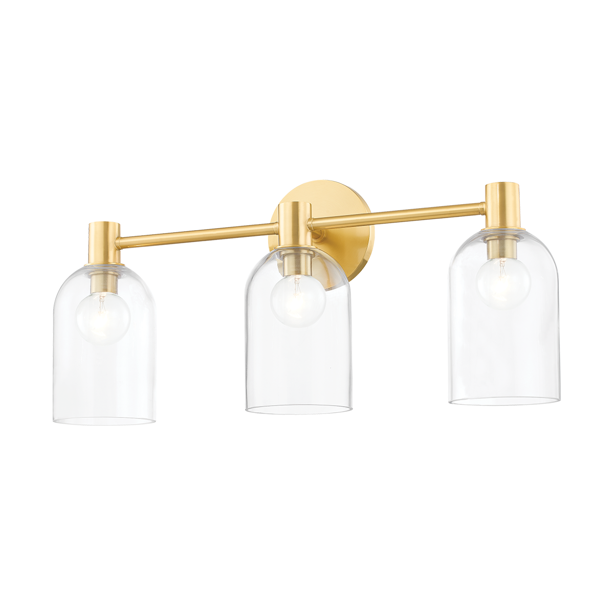 Paisley Vanity Light - 3-Light - Aged Brass - Mitzi H678303-AGB