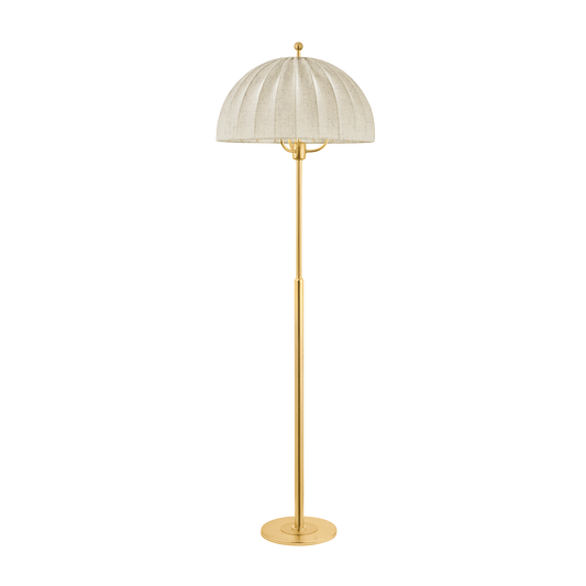 Palmetto Floor Lamp - Aged Brass by Hudson Valley Lighting