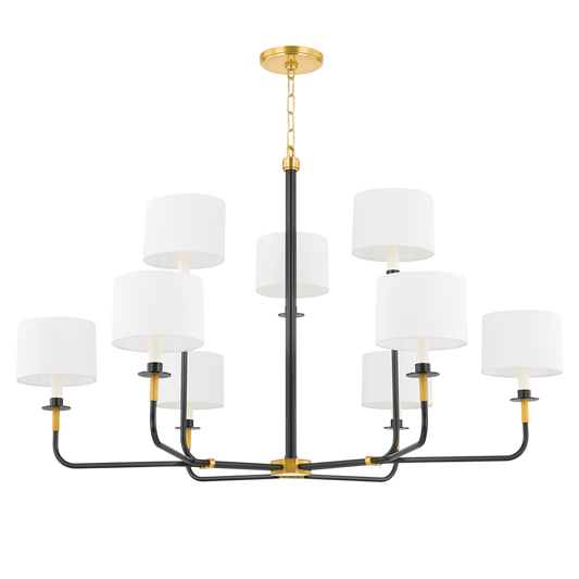 Paramus Chandelier - 8-Light - Aged Old Bronze by Hudson Valley Lighting