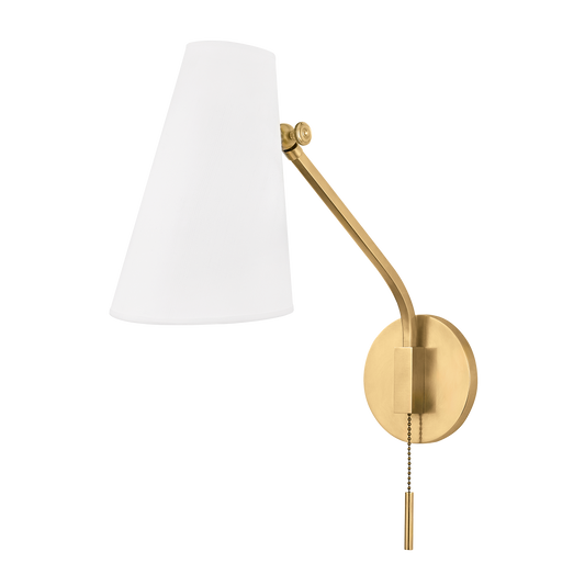 Patten Wall Sconce - Aged Brass by Hudson Valley Lighting
