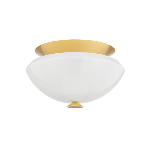 Pawtucket Flush Mount - Aged Brass/Soft White by Hudson Valley Lighting
