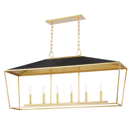 Paxton Linear - Gold Leaf/Black by Hudson Valley Lighting