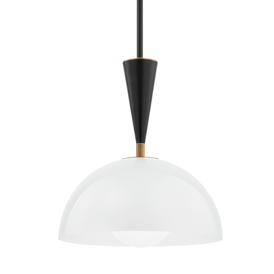 Payson Pendant - 1-Light - Patina Brass - Troy Lighting F1516-PBR/SBK