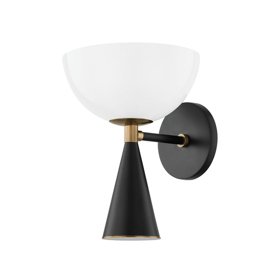 Payson Wall Sconce - 1-Light - Patina Brass - Troy Lighting B1511-PBR/SBK