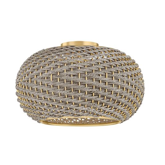 Penarth Flush Mount - Aged Brass by Hudson Valley Lighting