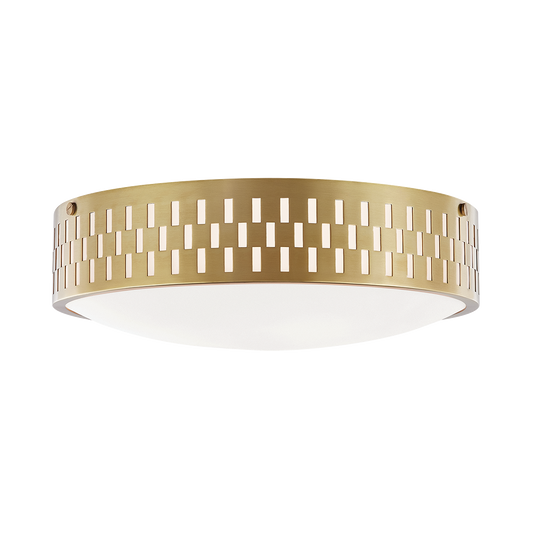 Phoebe Flush Mount - 3-Light - Aged Brass - Mitzi H329503L-AGB