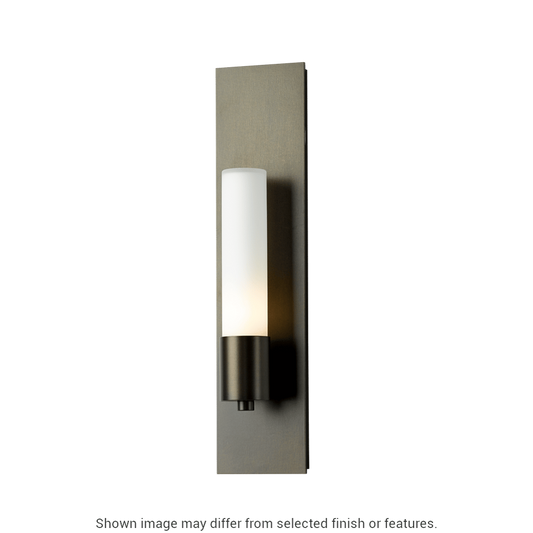 Pillar 1-Light Sconce - White - Opal Glass by Hubbardton Forge