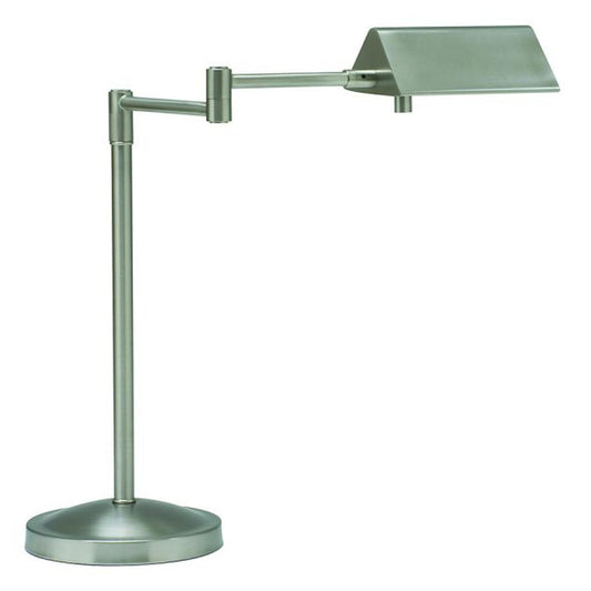 Pinnacle Halogen Swing Arm Desk Lamp - PIN450-SN - Satin Nickel by House of Troy