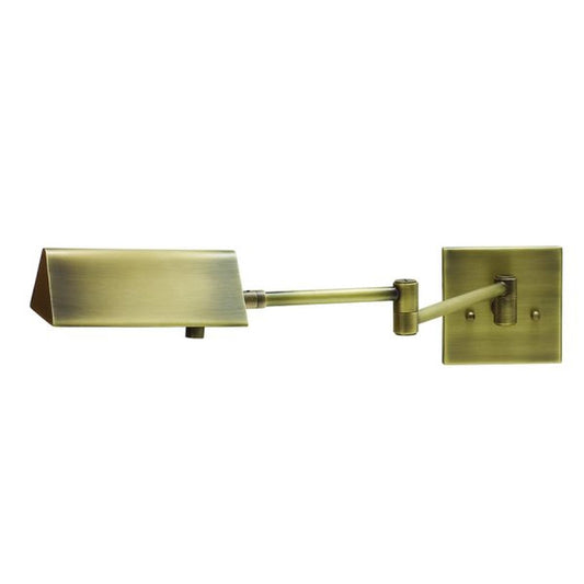 Pinnacle Halogen Swing Arm Wall Swing Lamp - PIN475-AB - Antique Brass by House of Troy
