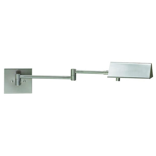 Pinnacle Halogen Swing Arm Wall Swing Lamp - PIN475-SN - Satin Nickel by House of Troy