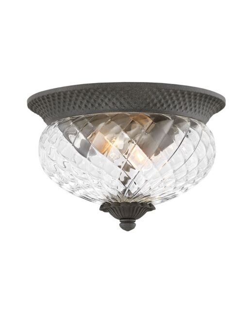 Plantation Large Flush Mount - Museum Black by Hinkley Lighting