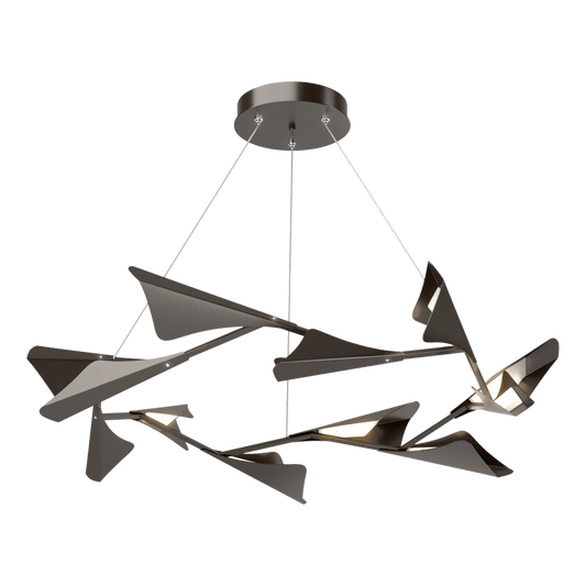 Plume 12-Light LED Pendant - Oil Rubbed Bronze by Hubbardton Forge