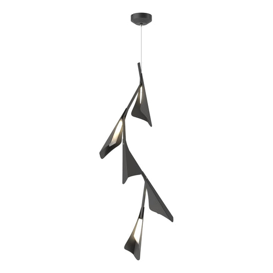 Plume 5-Light LED Pendant - Black by Hubbardton Forge