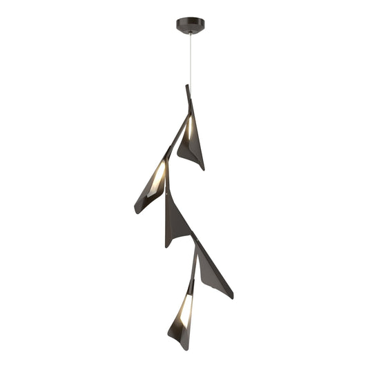 Plume 5-Light LED Pendant - Oil Rubbed Bronze by Hubbardton Forge