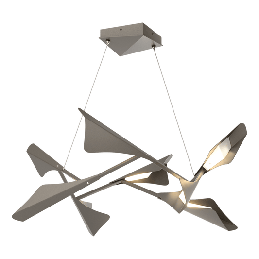 Plume 8-Light LED Pendant - Dark Smoke by Hubbardton Forge