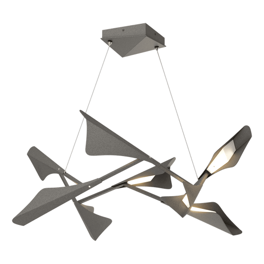 Plume 8-Light LED Pendant - Natural Iron by Hubbardton Forge
