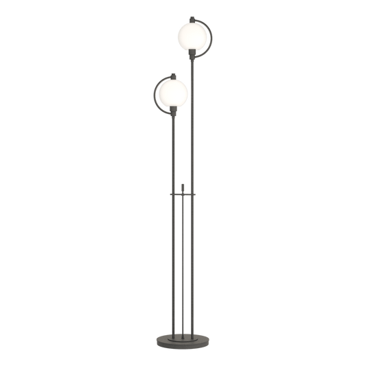 Pluto Floor Lamp - Natural Iron - Opal Glass by Hubbardton Forge