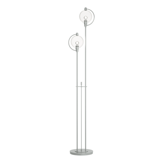 Pluto Floor Lamp - Vintage Platinum - Clear Glass by Hubbardton Forge