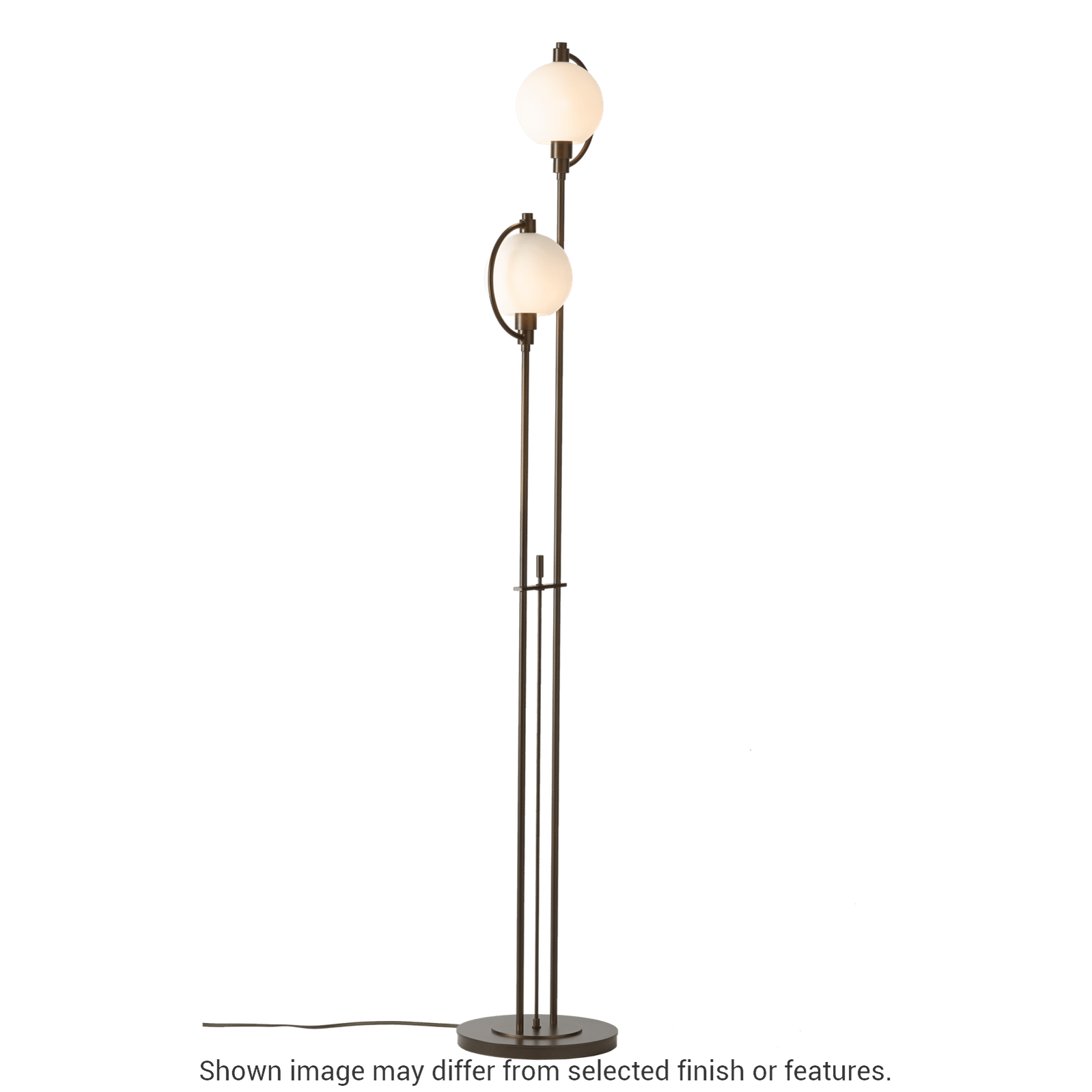 Pluto Floor Lamp - White - Opal Glass by Hubbardton Forge