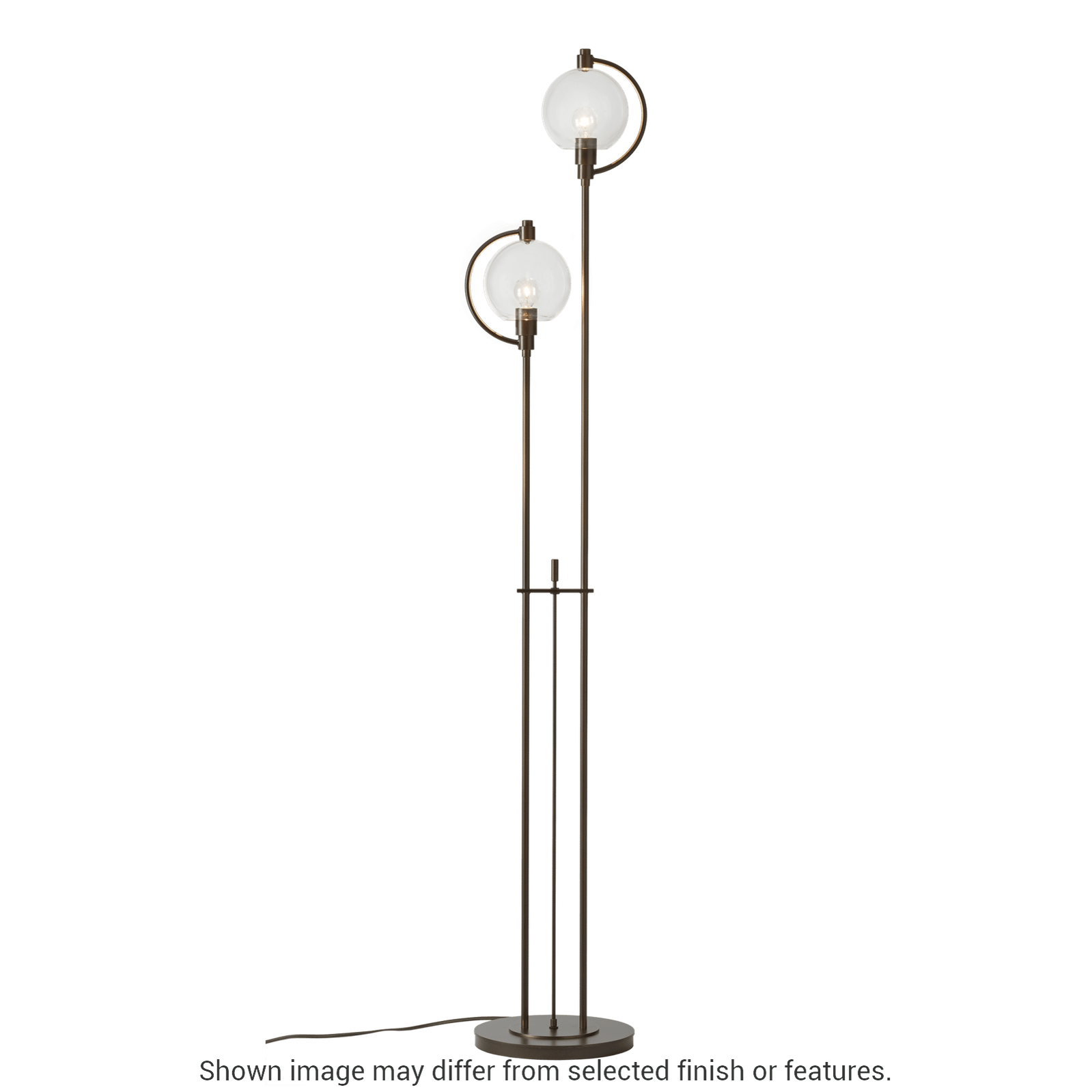 Pluto Floor Lamp - White - Opal Glass by Hubbardton Forge