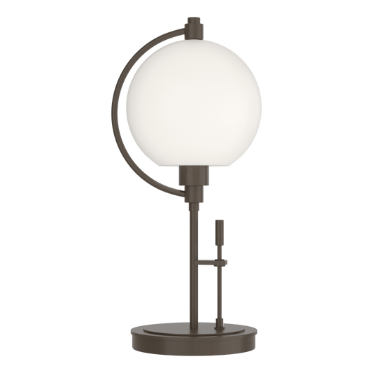 Pluto Table Lamp - Bronze - Opal Glass by Hubbardton Forge