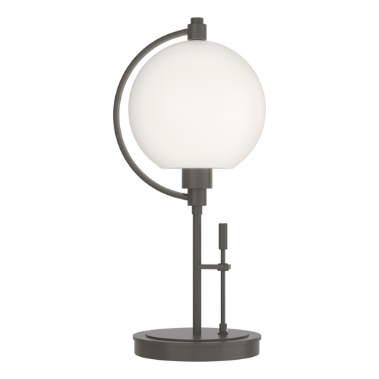 Pluto Table Lamp - Dark Smoke - Opal Glass by Hubbardton Forge
