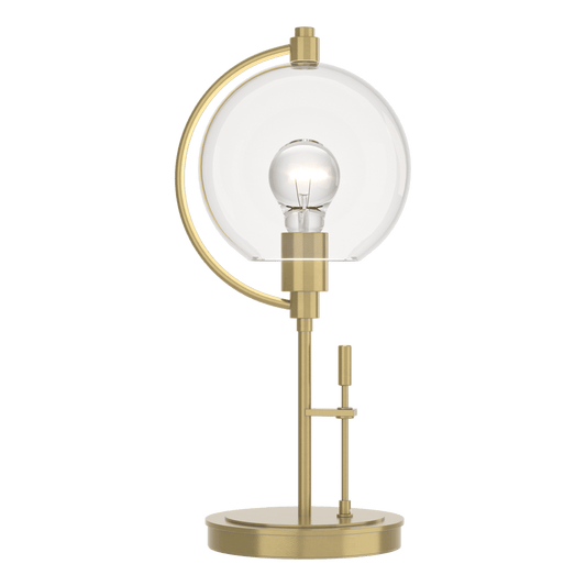 Pluto Table Lamp - Modern Brass - Clear Glass by Hubbardton Forge