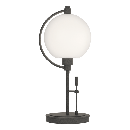 Pluto Table Lamp - Natural Iron - Opal Glass by Hubbardton Forge