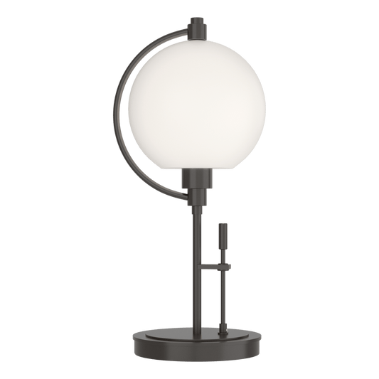 Pluto Table Lamp - Oil Rubbed Bronze - Opal Glass by Hubbardton Forge