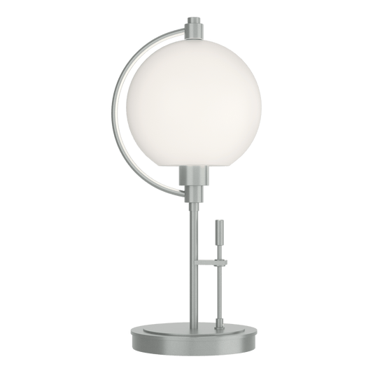 Pluto Table Lamp - Vintage Platinum - Opal Glass by Hubbardton Forge
