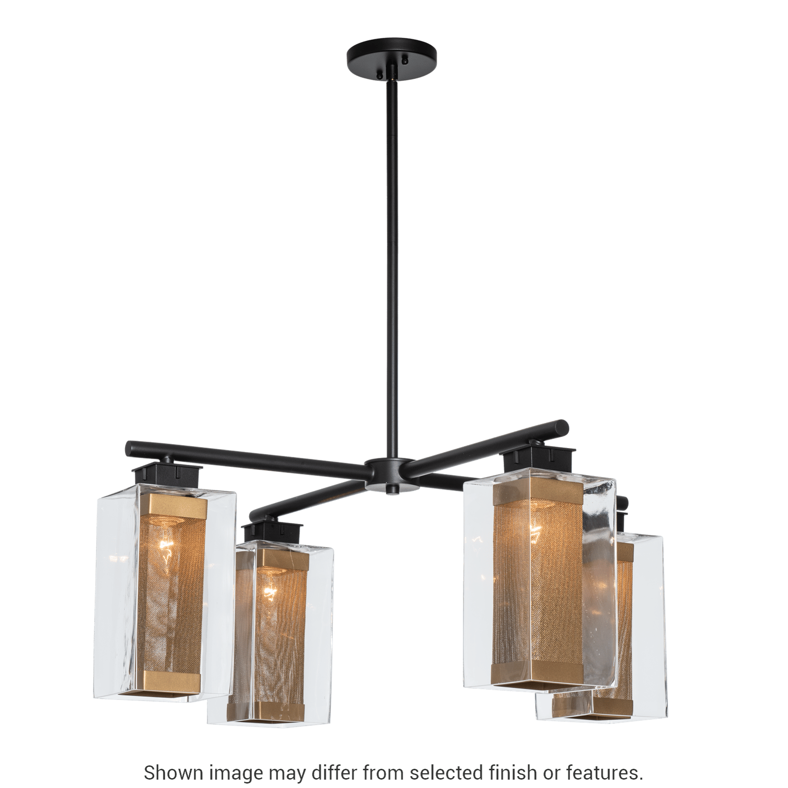 Polaris Outdoor 4-Light Pendant - White - Outdoor Silver Accent by Hubbardton Forge