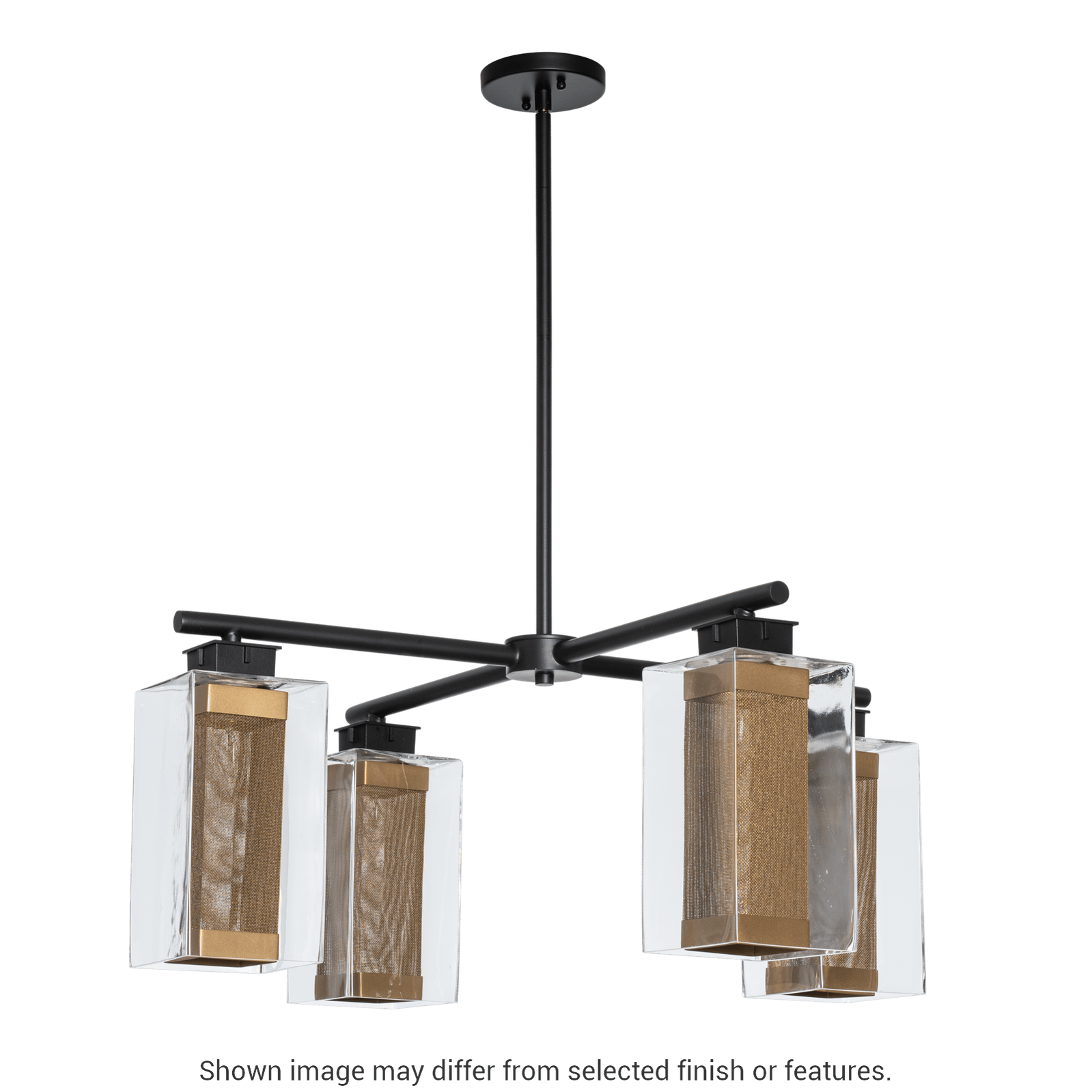 Polaris Outdoor 4-Light Pendant - White - Outdoor Silver Accent by Hubbardton Forge
