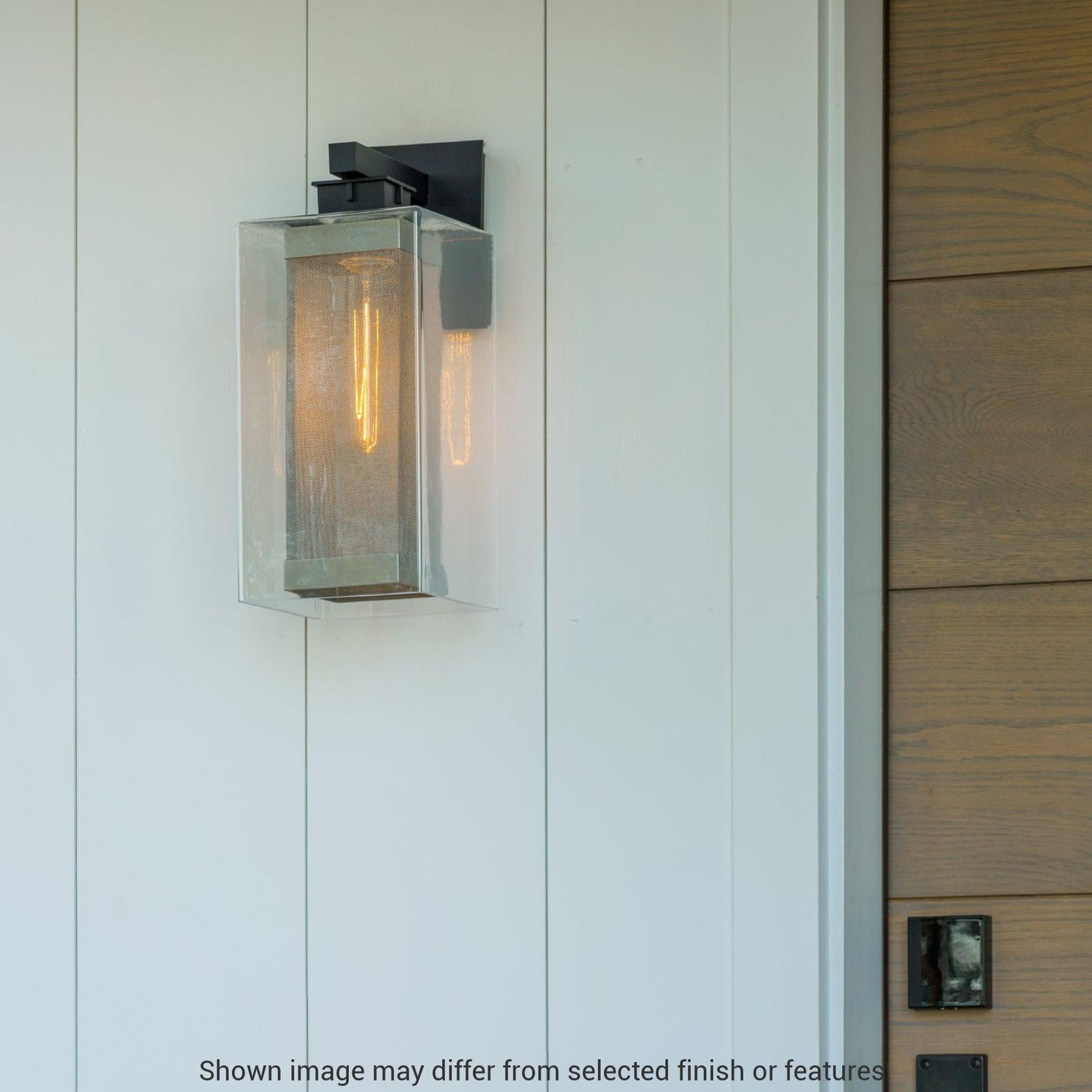 Polaris Outdoor Large Sconce - White - Outdoor Silver Accent by Hubbardton Forge