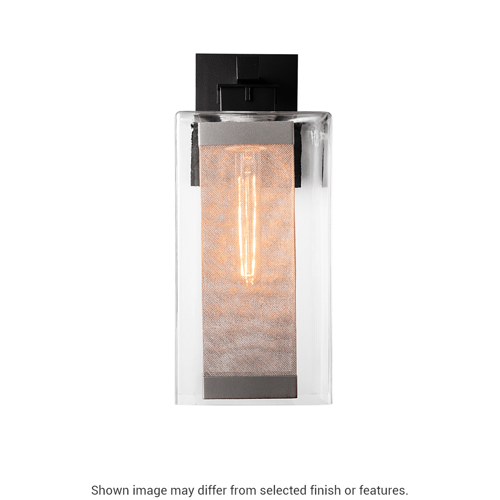 Polaris Outdoor Large Sconce - White - Outdoor Silver Accent by Hubbardton Forge