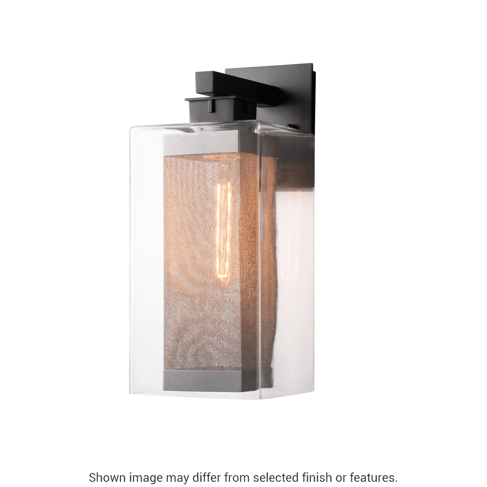 Polaris Outdoor Large Sconce - White - Outdoor Silver Accent by Hubbardton Forge