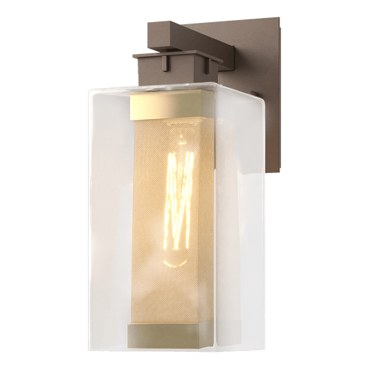 Polaris Outdoor Medium Sconce - Coastal Bronze - Outdoor Gold Accent by Hubbardton Forge