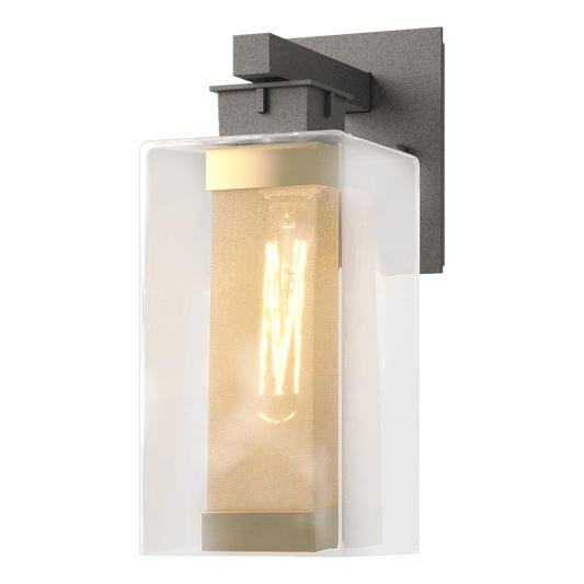 Polaris Outdoor Medium Sconce - Natural Iron - Outdoor Gold Accent by Hubbardton Forge