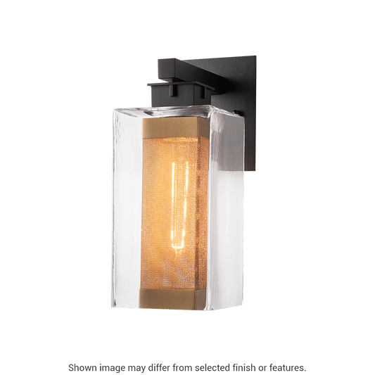 Polaris Outdoor Medium Sconce - White - Outdoor Silver Accent by Hubbardton Forge