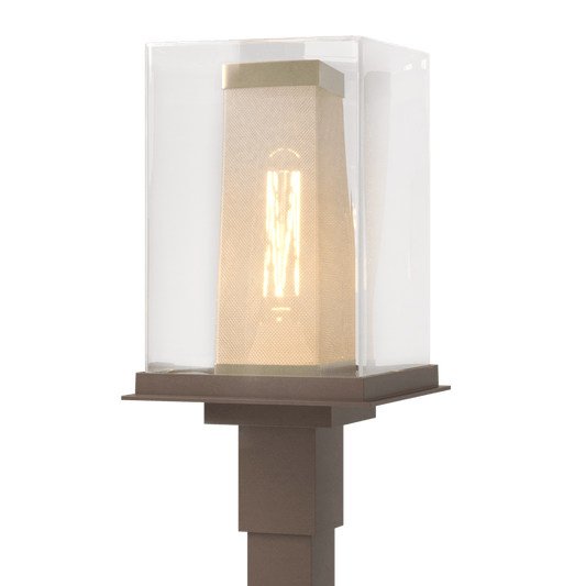 Polaris Outdoor Post Light - Coastal Bronze - Outdoor Gold Accent by Hubbardton Forge