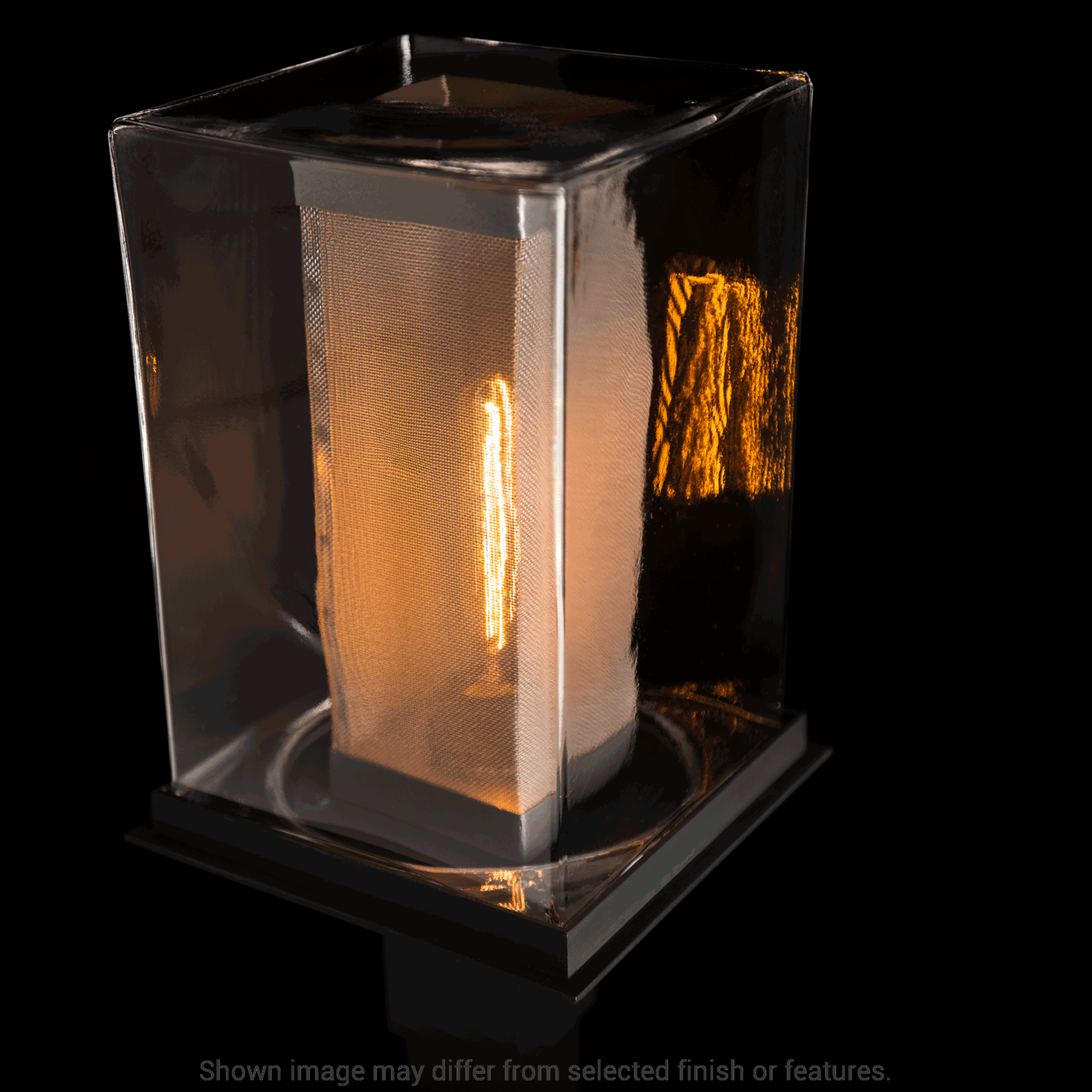 Polaris Outdoor Post Light - White - Outdoor Silver Accent by Hubbardton Forge