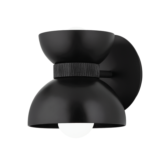 Pomona Wall Sconce - 2-Light - Soft Black/Textured Black - Troy Lighting B7891-SBK
