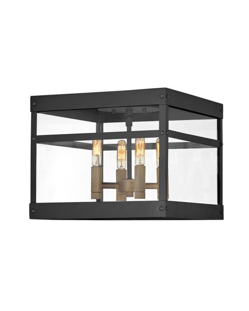 Porter Medium Flush Mount - Black by Hinkley Lighting