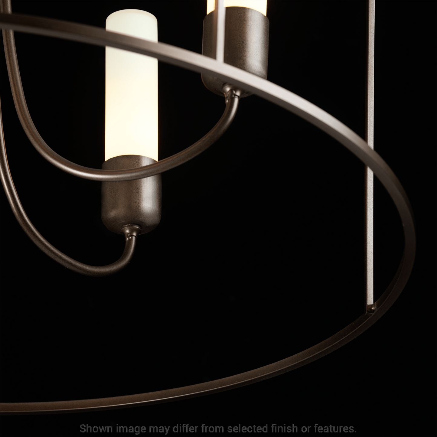 Portico Drum Outdoor Pendant - White - Opal Glass by Hubbardton Forge