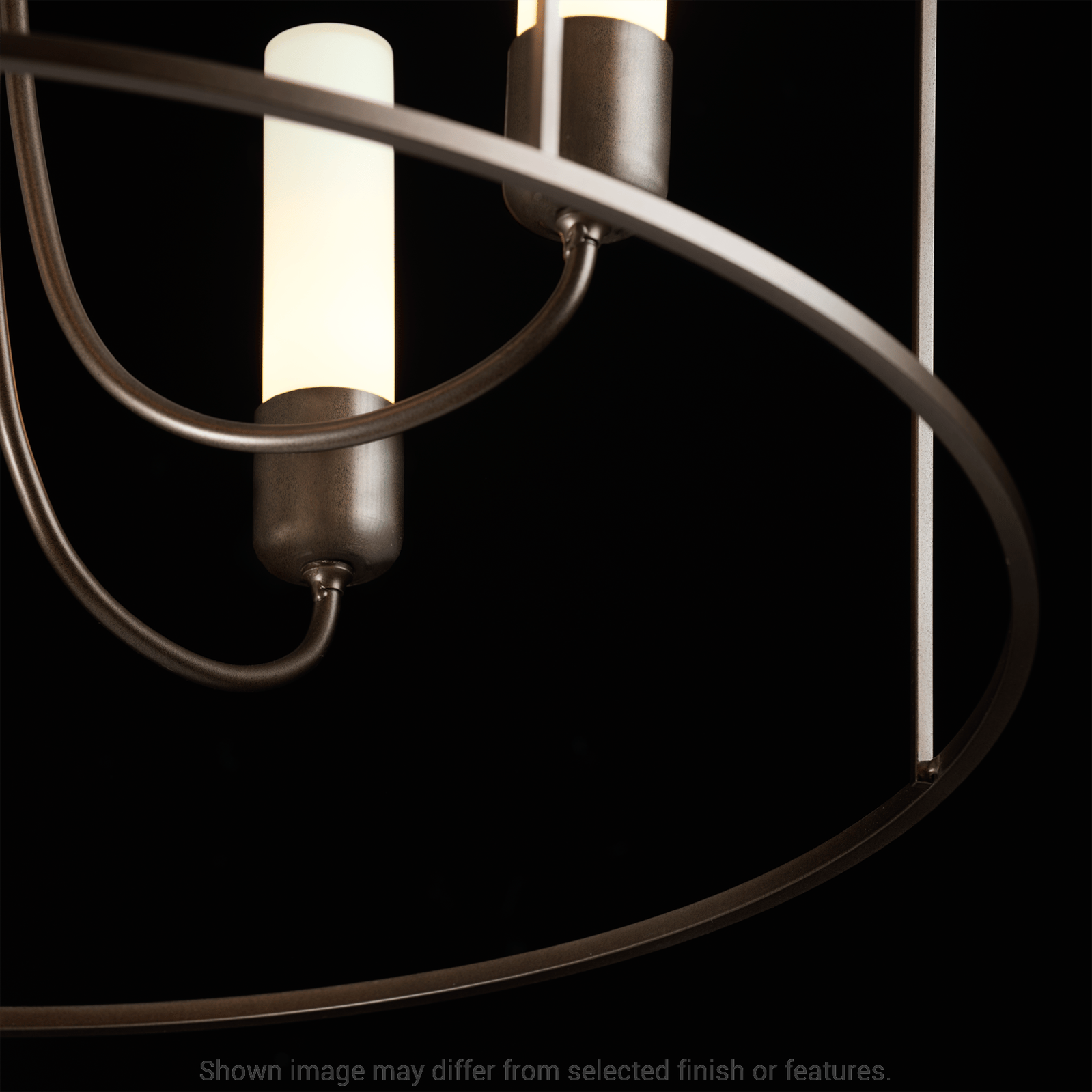 Portico Drum Outdoor Pendant - White - Opal Glass by Hubbardton Forge