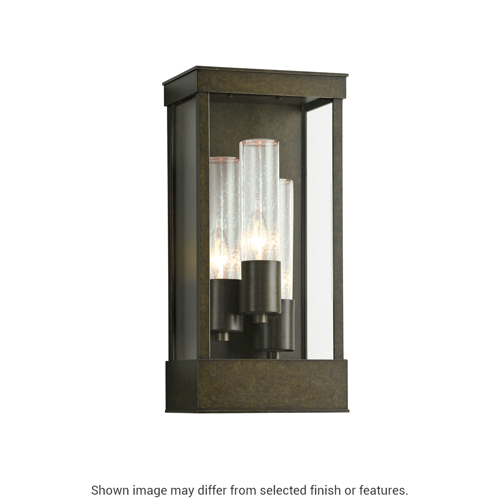 Portico Outdoor Sconce - White - Clear Seeded Glass by Hubbardton Forge