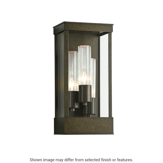 Portico Outdoor Sconce - White - Clear Seeded Glass by Hubbardton Forge