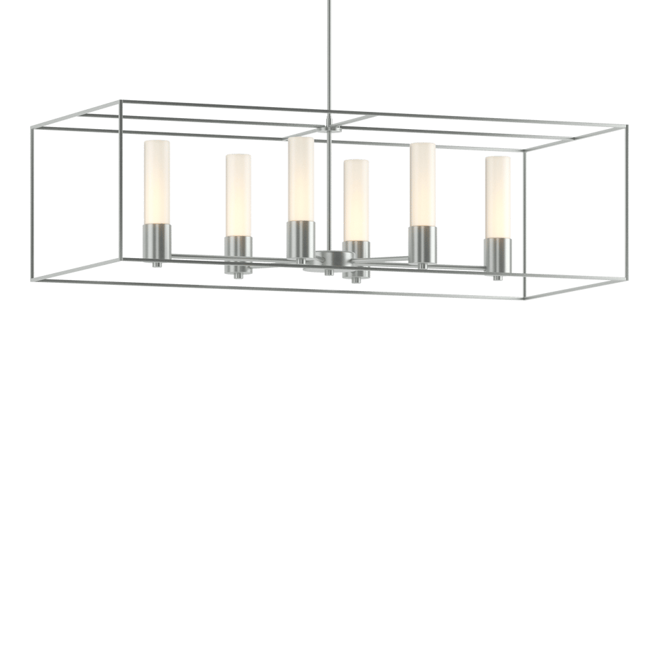 Portico Pendant - Vintage Platinum - Opal Glass by Hubbardton Forge