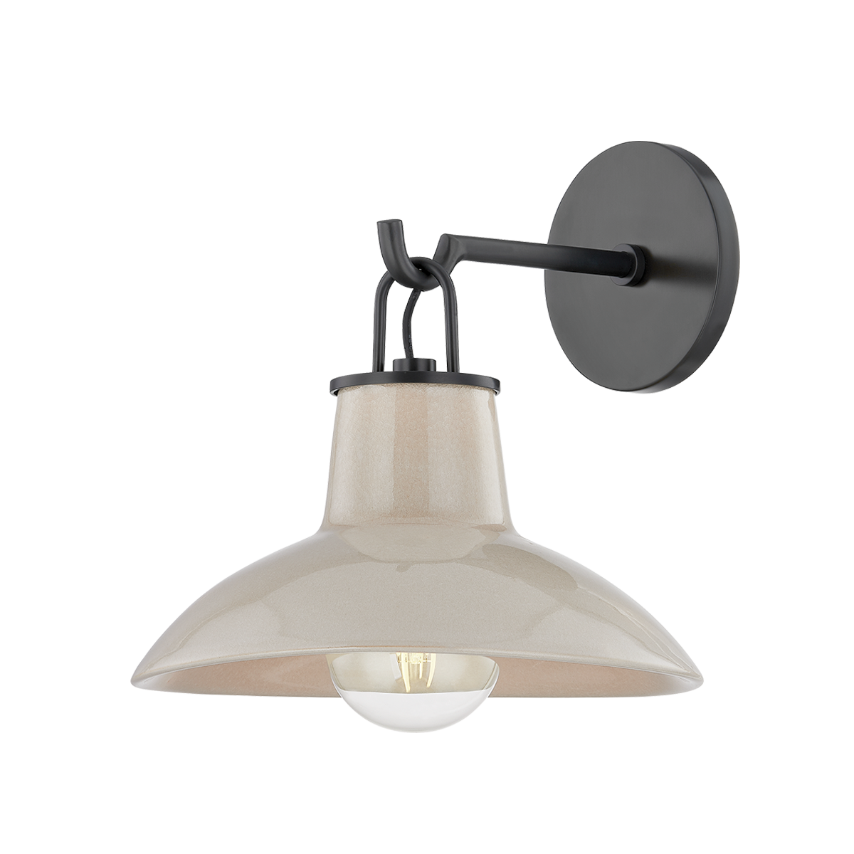 Pottersville Sconce - Distressed Bronze/Ceramic Ivory Crackle by Hudson Valley Lighting